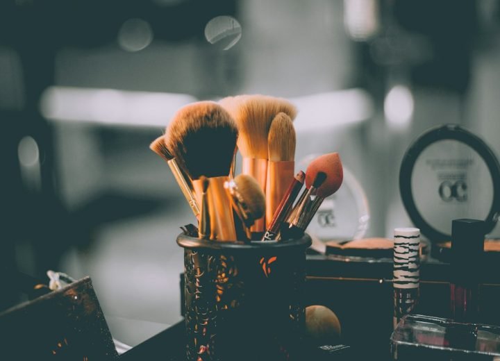 assorted make-up brushes closed up photography